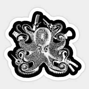 Octopus Hair Stylist Sticker